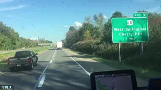 (1 час видео) I-80 to East: Illinois - Indiana - Ohio - Pennsylvania.