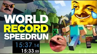 Forsen Reacts to New 3rd Place Holder in Minecraft Speedrun (With Chat)