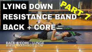 Lying down resistance band workout - part 7 - back & core