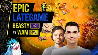 Beasty vs Wam - Epic Lategame battle! - AoE4 Highlight Games #43