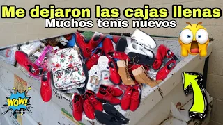 😱🤑🛒ENCONTRE CAJAS LLENAS DE TENIS Y ROPA DE MARCA EN LA BASURA DE LAS TIENDAS#dumpsterdiving