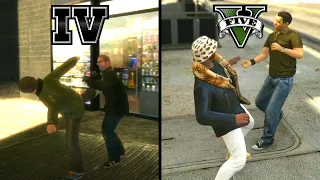 Fist Fighting in GTA 4 vs GTA 5