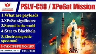 PSLV-C58 / XPoSat Mission||First X-Ray Polarimeter||Black holes explained by Santhosh Rao UPSC