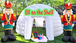 World's Biggest Elf on the Shelf Igloo & Nutcracker Guards!!!