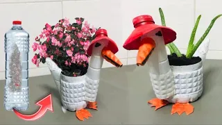 Easy Tips How to Make DUCK Planter from Plastic Bottle for Beginners