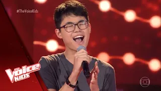 Pedro Ogata canta 'Chandelier' nas Audições às Cegas - The Voice Kids Brasil | 5ª Temporada