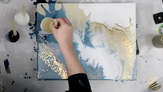 (809) Unbelievable DIY Wall Art with Acrylic Pouring and Spray Paint, Mixed Media Art!