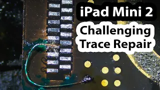 iPad mini 2 Charging port replacement with Trace Damage from Prior repair attempt