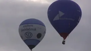 'Hot Air Balloons' over Bristol, UK - Evening Flight