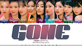 TWICE - 'GONE' Lyrics [Color Coded_Han_Rom_Eng]