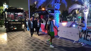 Argentina team reception at Their Camp in Qatar University 18-12-2022