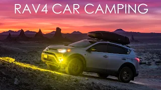 Toyota RAV4 Adventure Car Camping in Trona Pinnacles