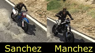 GTA 5 DLC - NEW Maibatsu Manchez VS Sanchez. Enduro bike battle #2