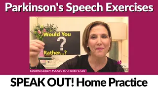 5/17/2024 Parkinson's Speech Exercises: Would You Rather? (Replay)