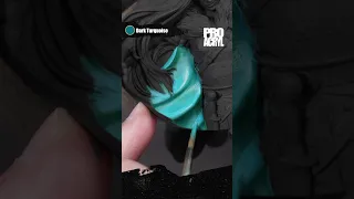 How to Paint a Turquoise Cape With Pro Acryl!