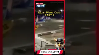 Breaking News: Video shows Japan Airlines plane in flames at Tokyo airport Part 2 #shorts #news