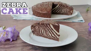 Eggless Zebra Cake Recipe | Vegan Cake | Just Cook!