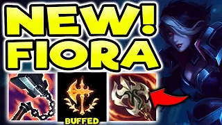 FIORA TOP IS NOW 100% STRONGER THAN EVER (CONQ BUFFS) S12 FIORA TOP GAMEPLAY (Season 12 Fiora Guide)