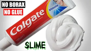 TOOTHPASTE SLIME IN 1 MINUTE / TOOTHPASTE FLUFFY SLIME 1 INGREDIENT ❌NO GLUE, ❌NO BORAX, ❌NO FREEZER