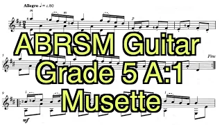 Abrsm Guitar Grade 5 A:1 Musette