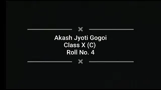 #MUSICAL INSTRUMENT BY AKASH JYOTI GOGOI#TALENT HUNT 2021#2ND POSITION#CLASS X SEC C#