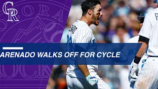 Arenado completes the cycle with a walk-off home run