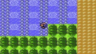 Pokemon Crystal: Strange Whirlpool Formation Out Of Bounds Next To Route 45