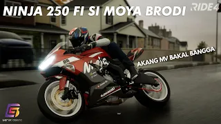 JAJAL NINJA 250 FI MOYA AKANG MV BRODI, KECE PARAH MOTORNYA | RIDE 4 PC INDONESIA