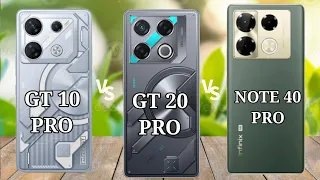 infinix Gt 10 Pro Vs Infinix Gt 20 Pro Vs Infinix Note 40 Pro Full Comparison #infinixgt10pro #price