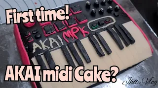 My First Fondant Cake (not bad) | jhiie vlog