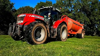 SPREADING SLURRY! MF 7718 + HI SPEC 3000 G