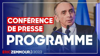 Eric Zemmour : Je vous présente mon Programme