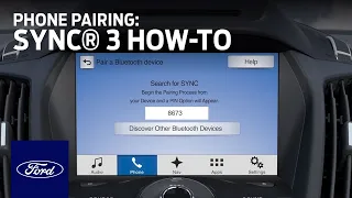 SYNC 3 Phone Pairing | SYNC 3 How-To | Ford