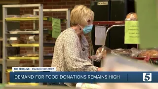 Food pantries continue to see an increased demand for donations