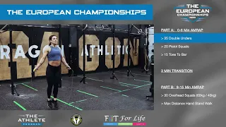 The European Championships 22.3 Workout Announcement