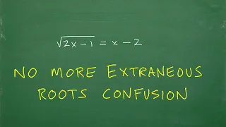 No More Extraneous Roots CONFUSION – Radical Equations