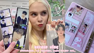 ZEROSE VLOG 🌹 'Sweat' mv reaction, Yura Yura pcs, life 4 cuts, rpd 'In Bloom', Han Yujin binder 🎀