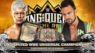 WWE 2K24 | Cody Rhodes Vs LA Knight - Undisputed WWE Universal Championship