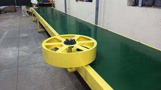 90 Degree Turn Carton Box Transfer Conveyor - Orange Conveyor Systems - 9940647200
