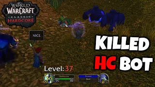 Griefing Level 33 Bot in Hardcore Classic WoW