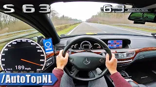 Mercedes S63 AMG W221 TOP SPEED on AUTOBAHN 189MPH/302KMH by AutoTopNL