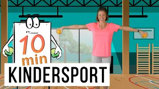 Kinder Sport 10 min / Kindertraining im Distanzunterricht für zu Hause