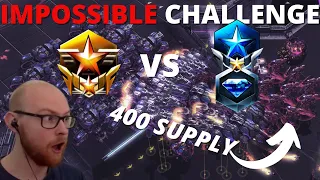 Grandmaster 1 vs 2 (Master + Diamond) - IMPOSSIBLE CHALLENGE SC2