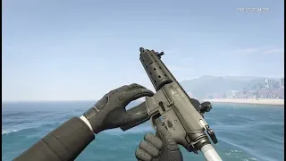 Grand Theft Auto V - All Weapons and Equipment (First Person) - Reloads , Animations and Sounds