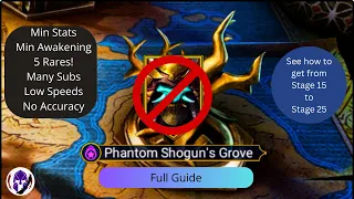 Shogun’s Grove Full Guide! All rares 2 50’s - no acc, low speeds! Min stats & how to get to 25.