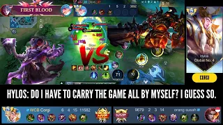 EVEN WITH GLOBAL CICI ON MY TEAM, WATCH HOW A GLOBAL HYLOS SOLO CARRY THE TEAM VS META ENEMY HEROES.