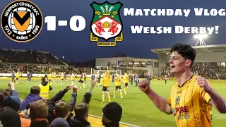 Red Card And Limbs As Newport County Win In Welsh Derby! Newport 1-0 Wrexham Matchday Vlog!