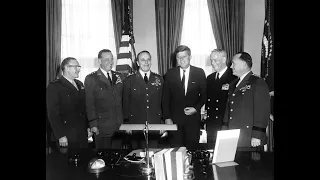 January 25, 1961 - President John F. Kennedy Meets with Joint Chiefs of Staff at the White House