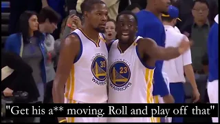 Draymond Green Yells at Kevin Durant About Team Strategy