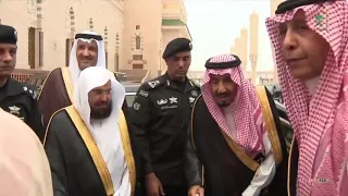 King Salman visit at Masjid an Nabawi